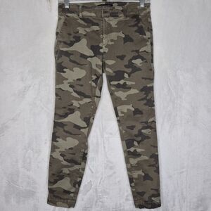 Banana Republic Sloan Petite 0 Camo Pants Womens Slim Stretch Ankle Chino